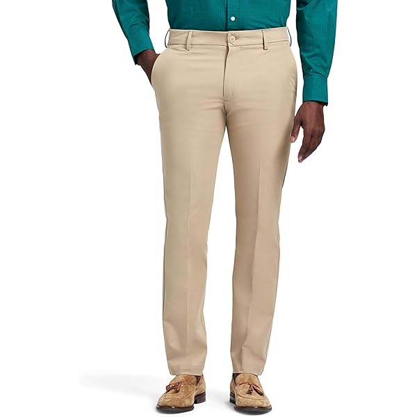Van Heusen Men's Everyday Defense Slim Fit Comfort Stretch Dress Pant,  Cedarwood Khaki, 28IN at Amazon Men's Clothing store