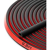 T-Language D-Shaped Silicone Weather Stripping Self-Adhesive Door & Window Seal Strip | Waterproof, Durable Gasket for Doors,