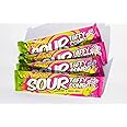 Face Twisters Sour Taffy Combo Strawberry and Green Apple | 4 Pack Large Sour Taffy Bars