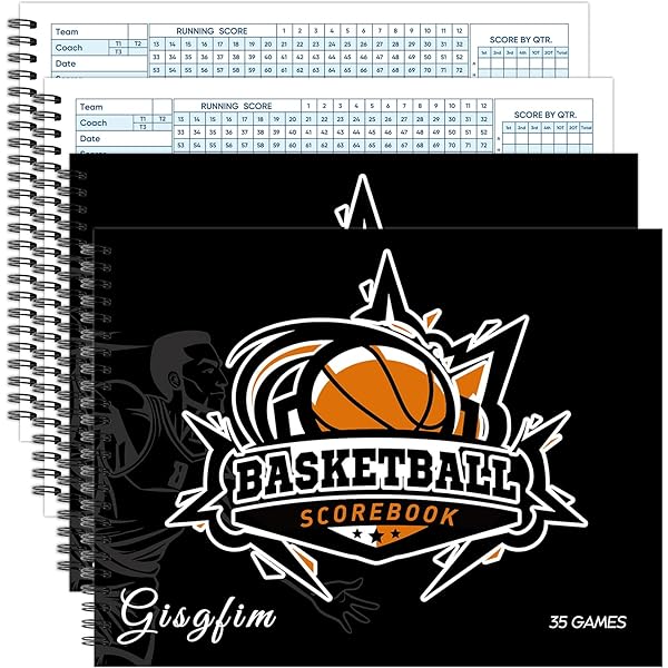 Murray Sporting Goods Basketball Scorebook - 35 Game Stat Tracker For
