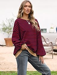 UEU Womens Oversized Long Sleeve Sweatshirts Color
