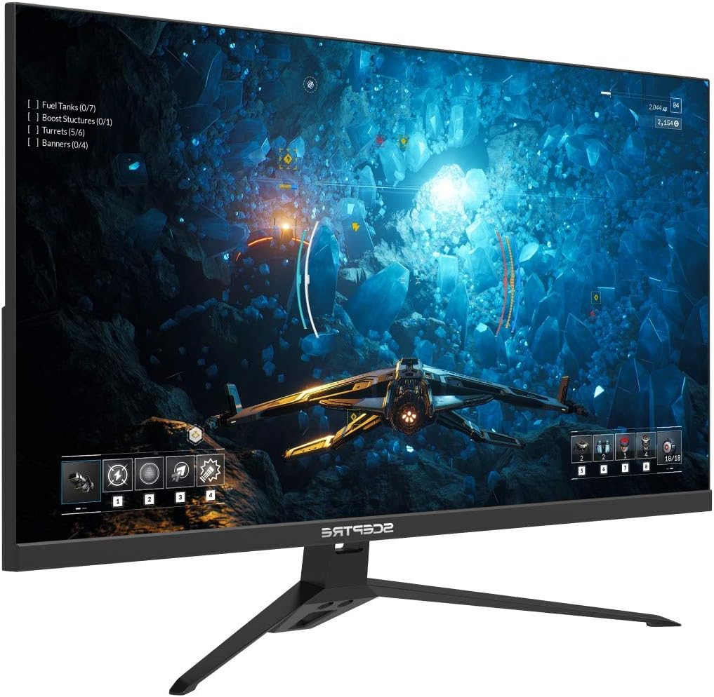 Sceptre IPS 24” Gaming Monitor 165Hz 144Hz Full HD (1920 x 1080) FreeSync Eye Care FPS RTS DisplayPort HDMI Build-in Speakers, Machine Black 2020 (E248B-FPT168): Computers & Accessories