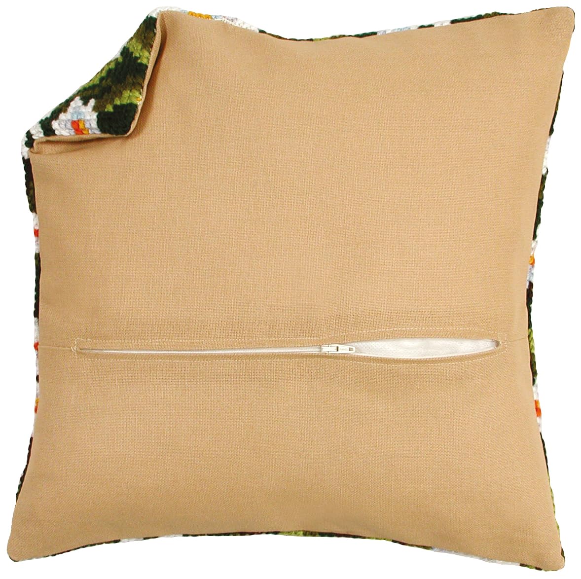 Square Cushion Back with Zipper, Natural 30cm x 30cm