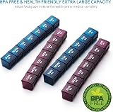 Yaklim Large Monthly Pill Box Organiser 28 Day 4 Week with Dust-Proof Case view 4