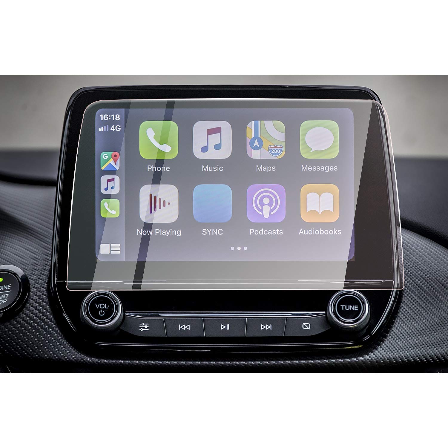 CDEFG Compatible with Ford Puma Kuga ST line 2020-2022 2023 Car Navigation Screen Protector 9H Anti Scratch HD Clarity Kuga MK3 Tempered Glass Auto GPS Protective Film Puma Accessories (8 Inches)