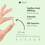 New Leaf Fibre Supplement 4000mg Psyllium Husk with Acidophilus 120 Caps view 3
