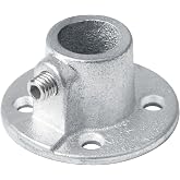 4PCS Railing Flange Pipe Base Structural Fitting Fits 3/4" Schedule 40 Pipe | with Set Screw