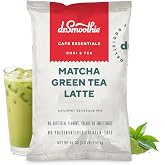 Caf&eacute; Essentials Matcha Green Tea Latte Frappe Mix (3.5 lb Bag 30 Servings) | No artificial colors, flavors or sweeteners, Gluten-Free, Matcha powder drink mix great for hot, iced and frozen beverages