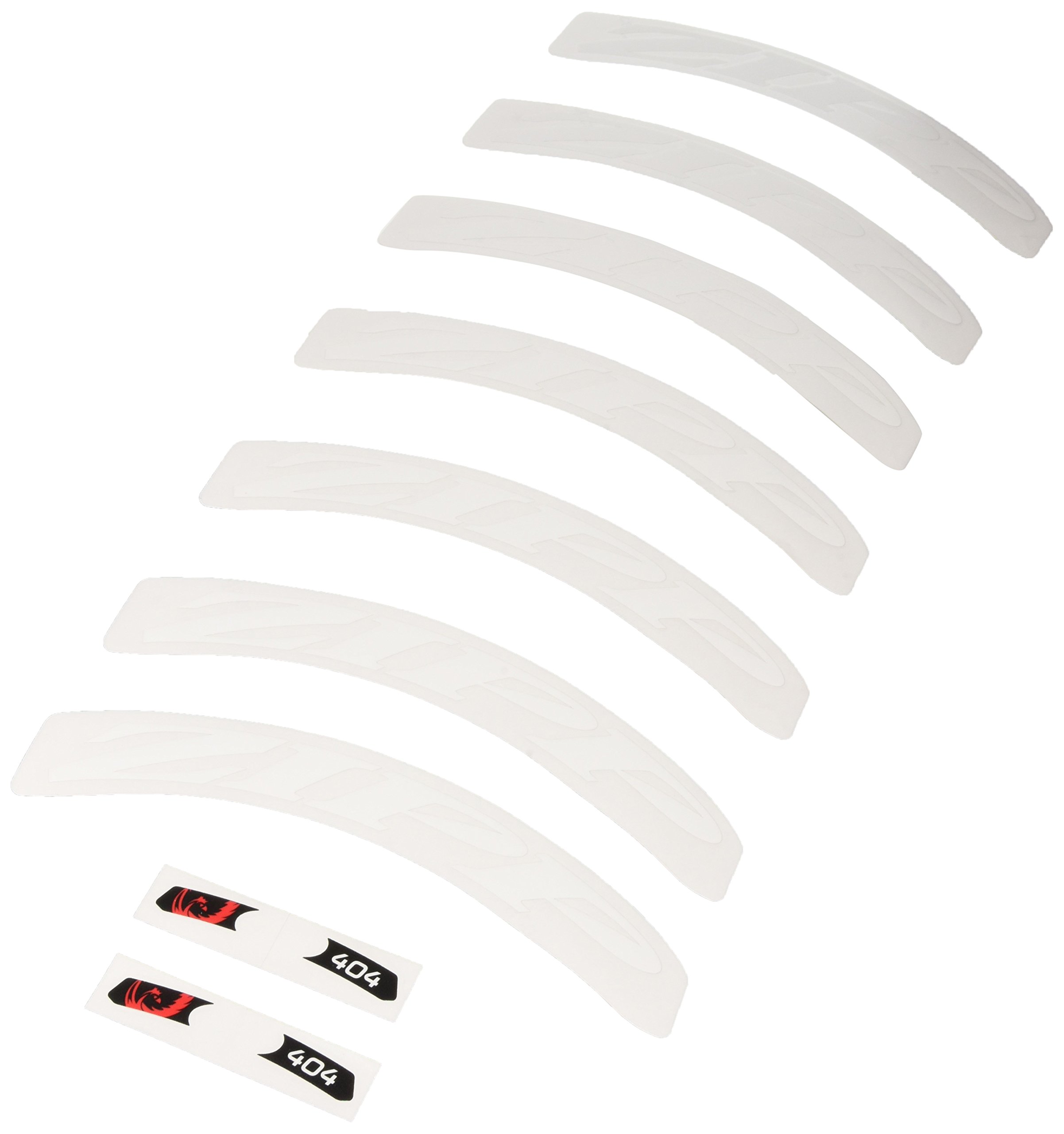 Zipp 404 Matte White/No Border Logo 700 C 1 X Wheel Decal Set - White