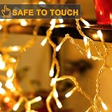 LITYBY 120 LED Warm White Fairy Lights 15 Meter Plug in Waterproof Outdoor view 2
