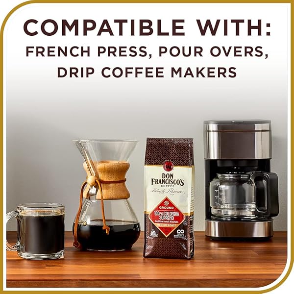 DON FRANCISCO’S KONA BLEND WHOLE BEAN COFFEE, MEDIUM ROAST – 100% ARABICA COFFEE, 18 OZ BAG