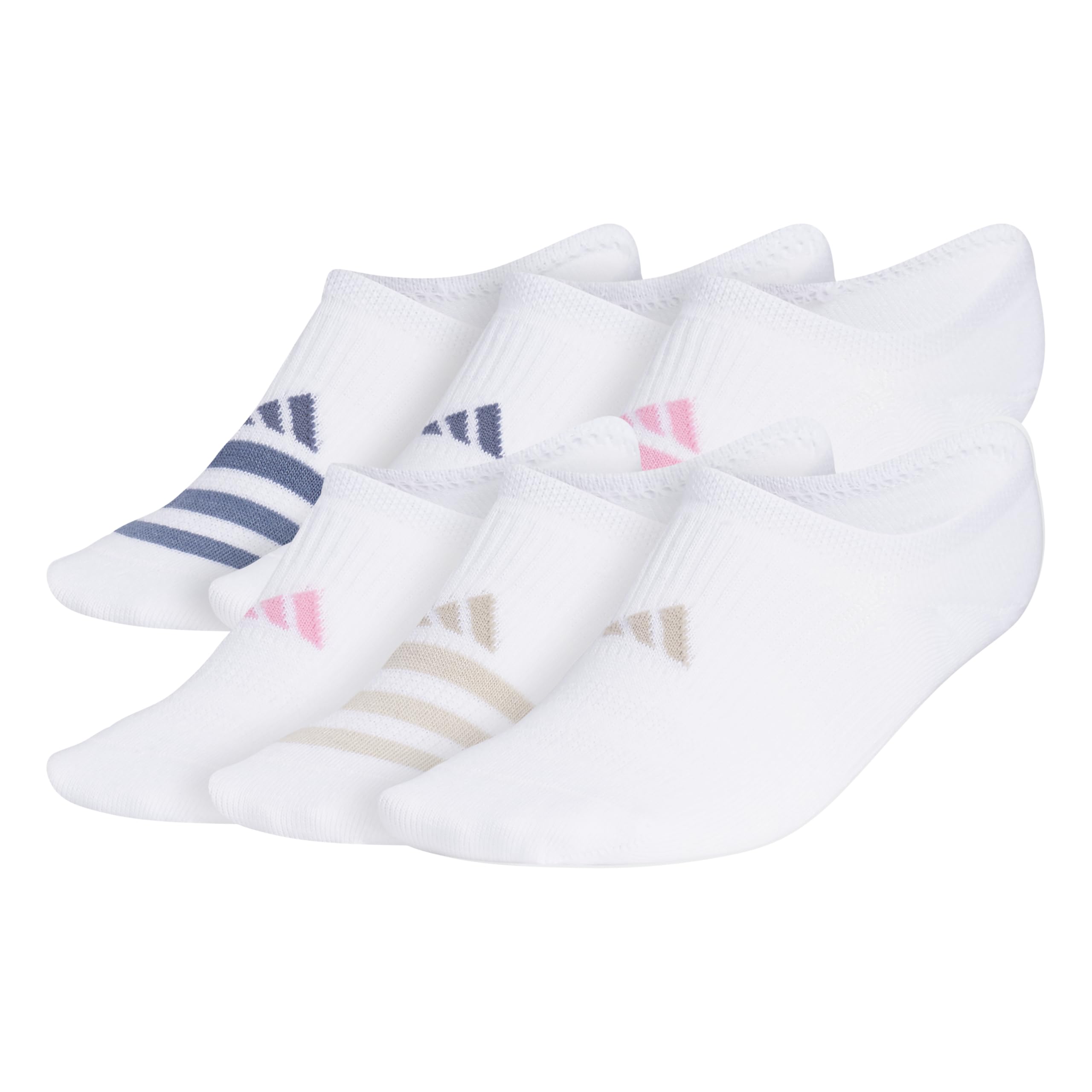 Photo 1 of adidas Women's Superlite 3.0 6-Pack Super No Show, Athletic Socks, Invisible Ultra Low-Profile, Cushion & Arch Compression