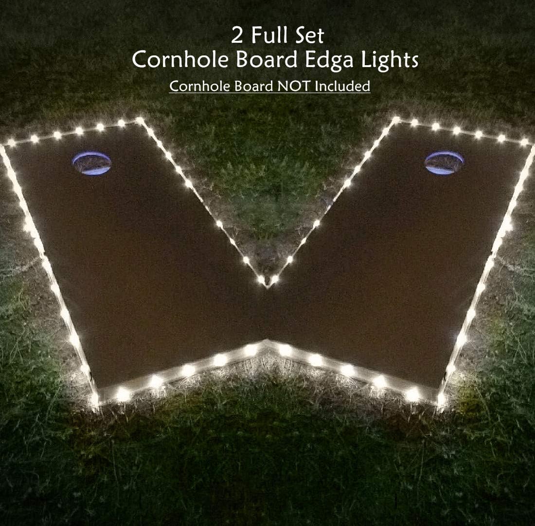 Cornhole Board Edge Night Lights Set of 2, Ultra Bright LED