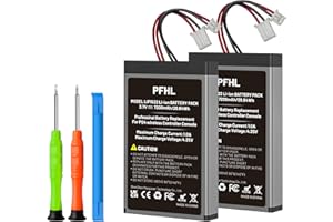 PFHL 2 Pack 7200mAh LIP1522, PS4 Battery, (2025 New Upgrade) New 0 Cycle High Capacity Battery for Sony PS4 Pro/PS4 Slim PlayStation 4 Dualshock 4 Controller CUH-ZCT1H CUH-ZCT2U with Repair Tool Kits