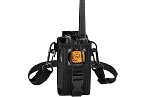 ANKHOH Radio Holster Pouch Compatible with GXT1000VP4 50 Channel GMRS Two-Way Radio, Long Range Walkie Talkie Case, Storage Holder with Adjustable Shoulder Strap (Bag Only)