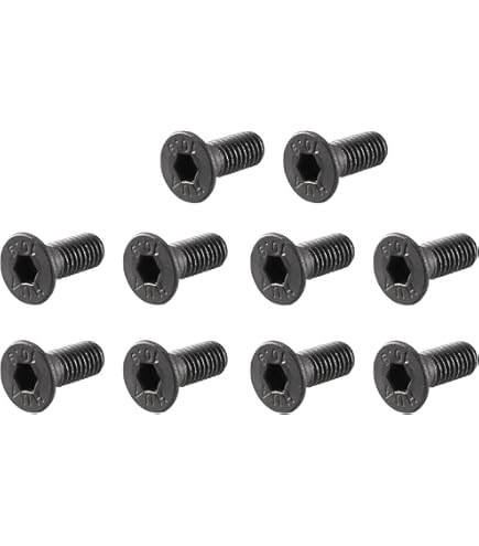 M3 X 20mm Full Thread Carbon Steel Hex Socket Cap Head Screws Bolts Black 50 Pcs