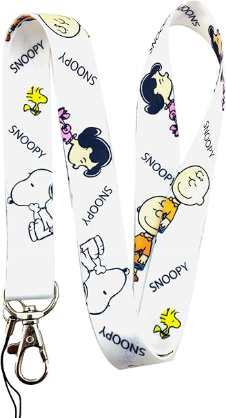 Amazon The Peanutsスヌーピーlanyardカートゥーンネックストラップバッジホルダーキー Charlieブラウンキーチェーン 建築金物