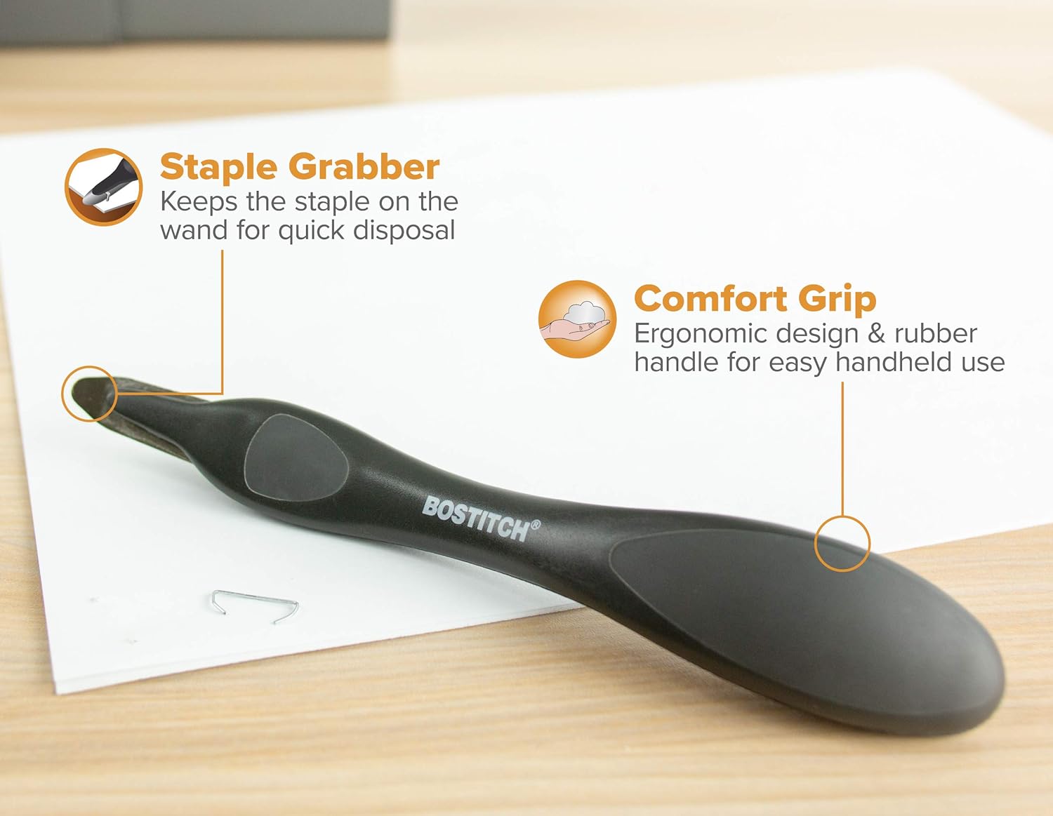 Bostitch Professional Magnetic Easy Staple Remover, Black (40000M-BLK) : Office Products