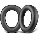 SOULWIT Earpads Replacement for Beyerdynamic AVENTHO 300 Wireless Over-Ear Headphones, Ear Pads Cushions with Soft Protein Leather and High-Density Memory Foam - Black