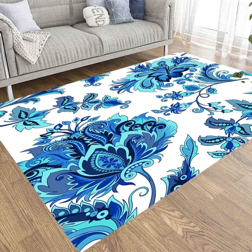 Capsceoll Area Rugs Abstract Area Rug,Beautiful Vintage Ornament Bright