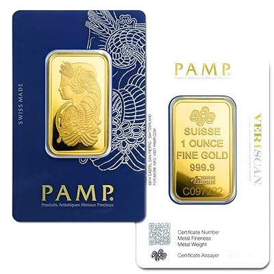 oz PAMP Suisse Lady Fortuna Gold Bar in Assay Case Philippines
