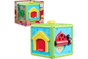 Just Play CoComelon 6-inch Busy Block, Educational and Early Learning Activity Cube, Kids Toys for Ages 06 Month