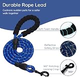 BELLA & PAL Dog Harness and Rope Lead Set XS Breathable Reflective Blue Grey view 4