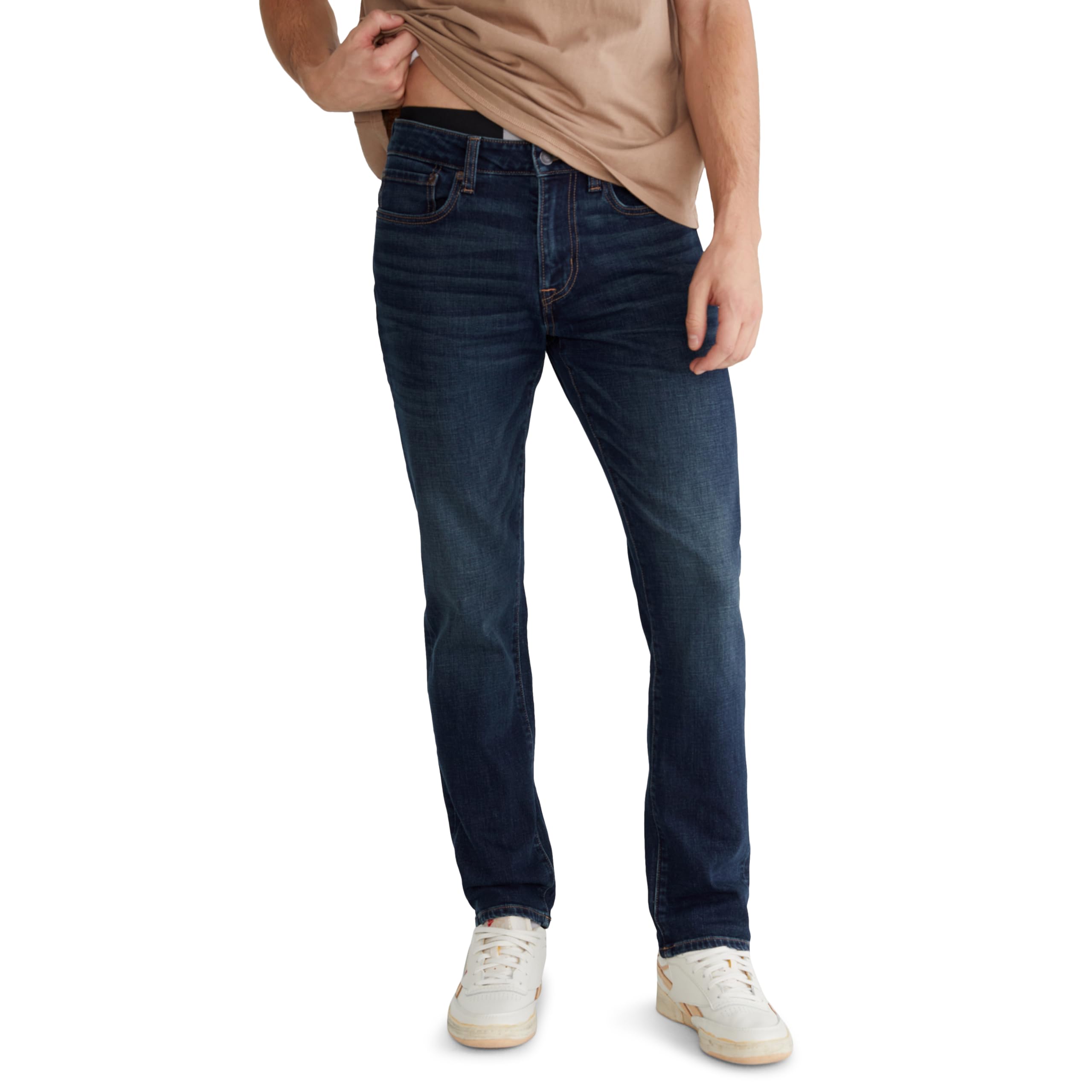 AEROPOSTALE Men’s Slim Premium Air Jean, Dark Wash