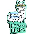 Stickeroonie No Drama Llama with Sunglasses Enamel Lapel Pin, 1.2 Inches