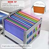 MerryNine Foolscap Suspension Files 15PCS Mixed Color with Tabs 16.1in 9.8in view 6