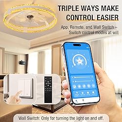 SKRFORM Ceiling Fans with Lights and