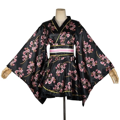 japanese short kimono dress Amazon.com: Sexy Short Women Kimono Costume Robe Loose Floral Patten Dress Japanese Traditional Bathrobe Sleepwear: Clothing, Shoes & Jewelry
