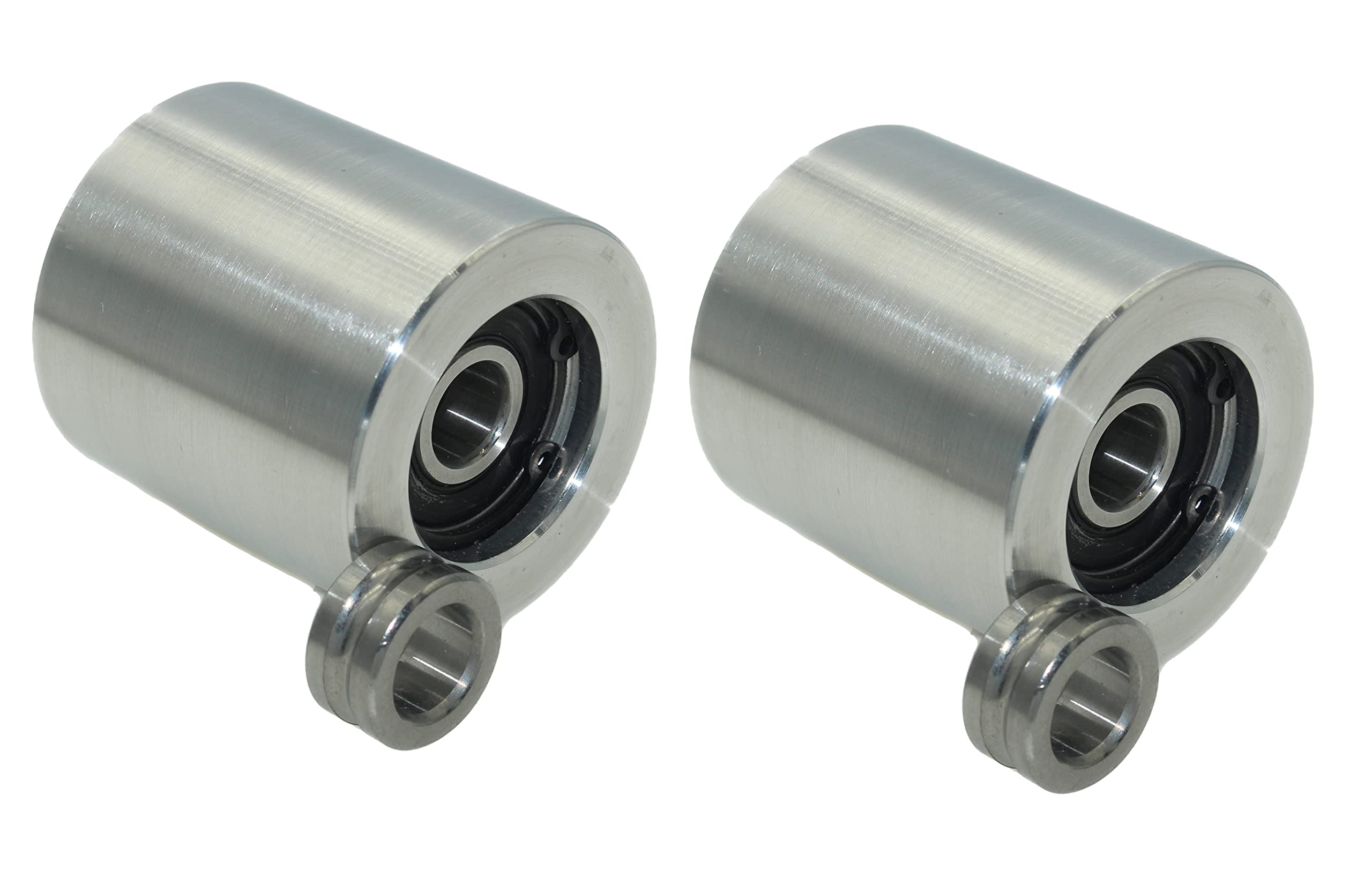 Belt Grinder Idler Wheel Set of 2 CNC Machined Belt Grinder Wheel Set for Knife Grinders 50 mm Diameter - 55 mm Wide (Idler Wheels)