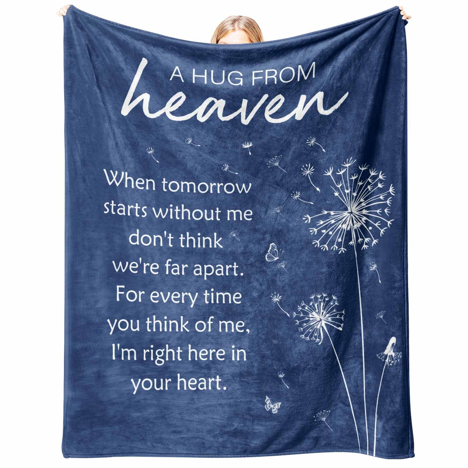 Photo 1 of Glydein Memorial Sympathy Gifts for Loss of Loved One, Soft Flannel Memorial Blanket, Bereavement Gift Idea, Grief Condolences Sorry for Your Loss for Mom Dad Grandma Grandpa Sister - 50 x 60 inches