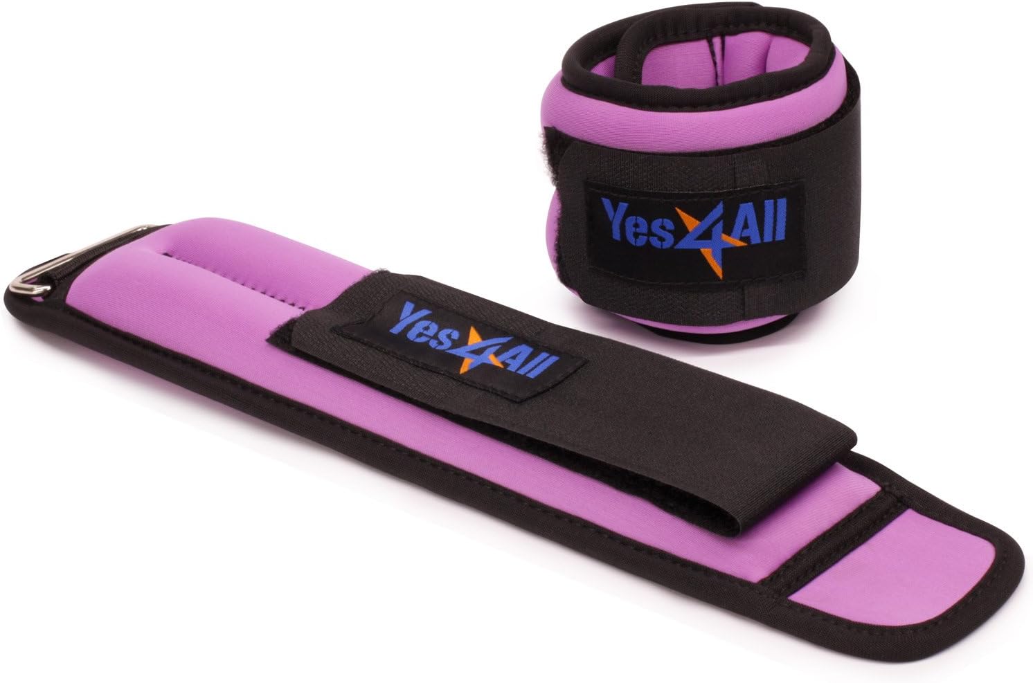 Yes4All Ankle/Wrist Weight Pair Set with Adjustable Strap – Multi Weights & Colors Available