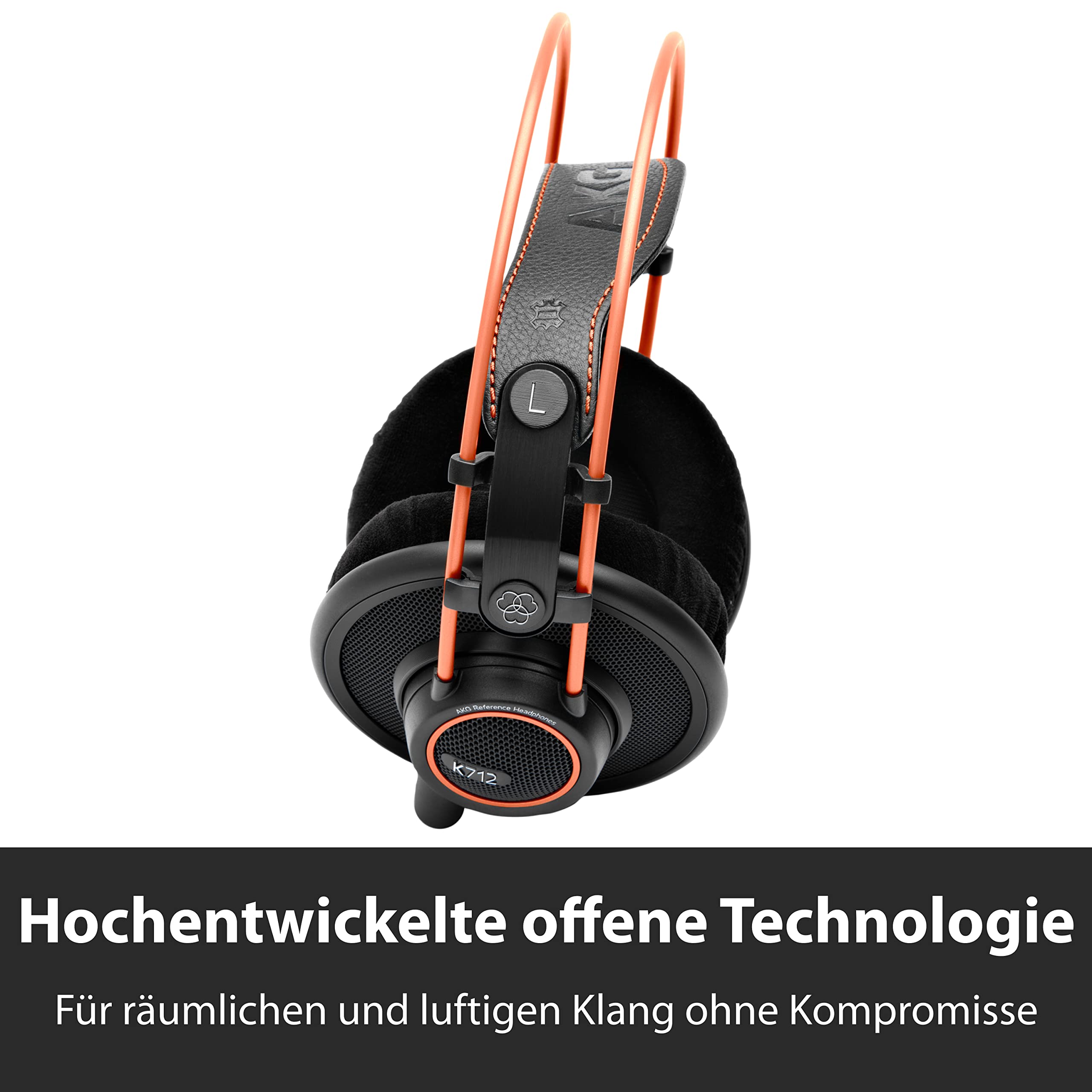 AKG K712PRO Offener Over-Ear-Studiokopfhörer der Premium-Referenzklasse, ausgefeilte offene Technologie, revolutionäre Flachdraht-Schwingspule, breites und weites Klangbild, Komfortables Design 4