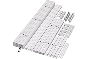 wellvow Track-Mount Kit Compatible with Govee Permanent Outdoor Lights 1/2/Elite，(Modal：H705B, H705C, H705D, H705E, H705F),Durable LED Light Bar Track, Easy Installation Total 98ft