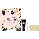 JIMMY CHOO I Want Choo Forever 4 Piece Eau de Parfum Gift Set (Eau de Parfum Spray, Perfumed Body Lotion, Travel Spray, Pouch)