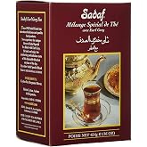 Sadaf Earl Grey Tea Loose Leaf Box 16 oz - Special Blend Earl Grey Ceylon Black Tea - Product harvested in Sri Lanka