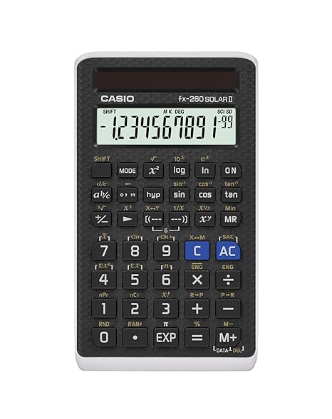 Casio Scientific Calculator Black 3 W X 5 H 2 25 Fx 260 Solarii S Ih - 