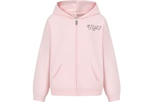 Roxy Girls' Full-Zip Fleece Hoodie Sweatshirt