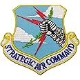 United States Air Force USAF Strategic Air Command Embroidered Patch, with Iron-On Adhesive (Full Color)