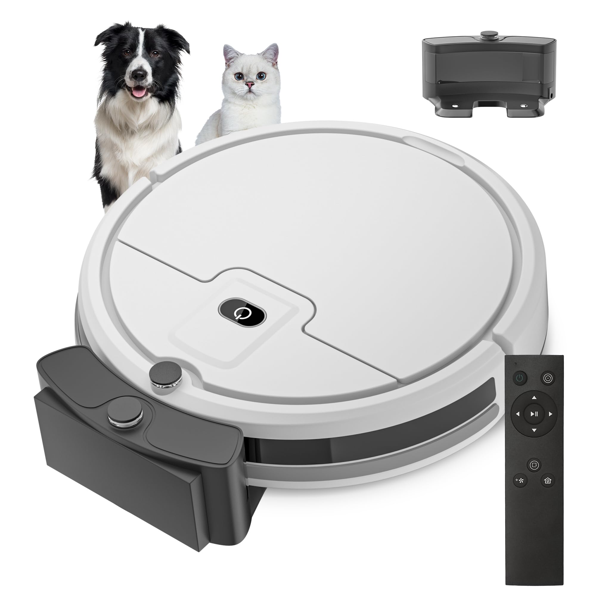Photo 1 of ENCHE Robot Vacuum Cleaner, 2900Pa Powerful Sunction Robot Vacuum with Remote Control,Automatic Self-Charging,Long Run Time,Slim&Quiet Robotic Vacuum Cleaner for Low-Pile Carpet Pet Hair