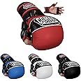 Combat Sports Max Strike MMA Training Gloves, Open Palm Fingerless Gloves for MMA, Muay Thai, and Kickboxing