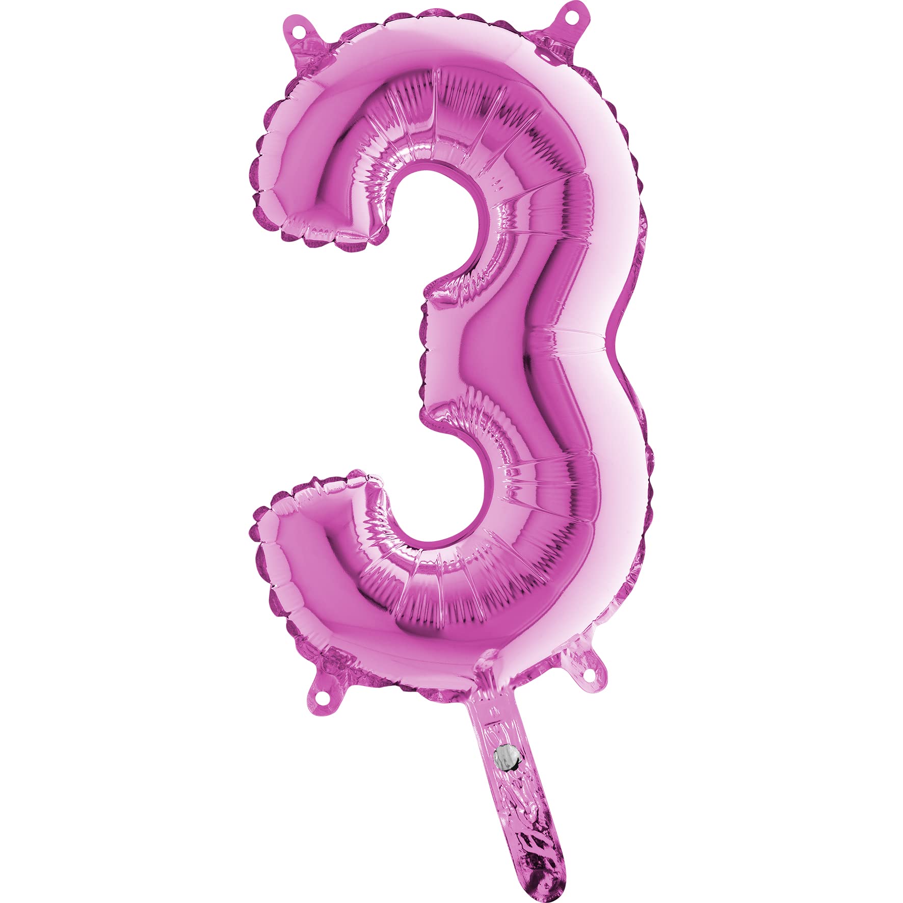 Grabo Number 3 Midiloon Mini Single Pack, Length- 14 Inch, Colour- Fuchsia