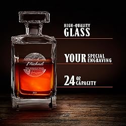 Maverton Whiskey Set with 2 Glasses for man