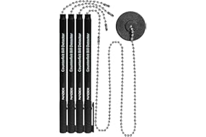 Nadex Secure Counterfeit Pen Attaches to Counter, (Gold for Real - Black for Fake), Detect Counterfeit Bills - 4 Pen, 1 Base