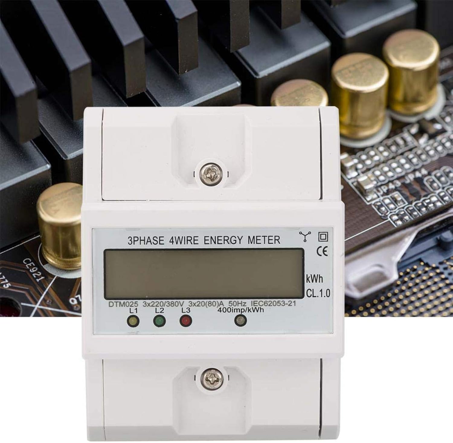 Energy Meter with Digital LCD Display Power Meter Energy Power Kwh