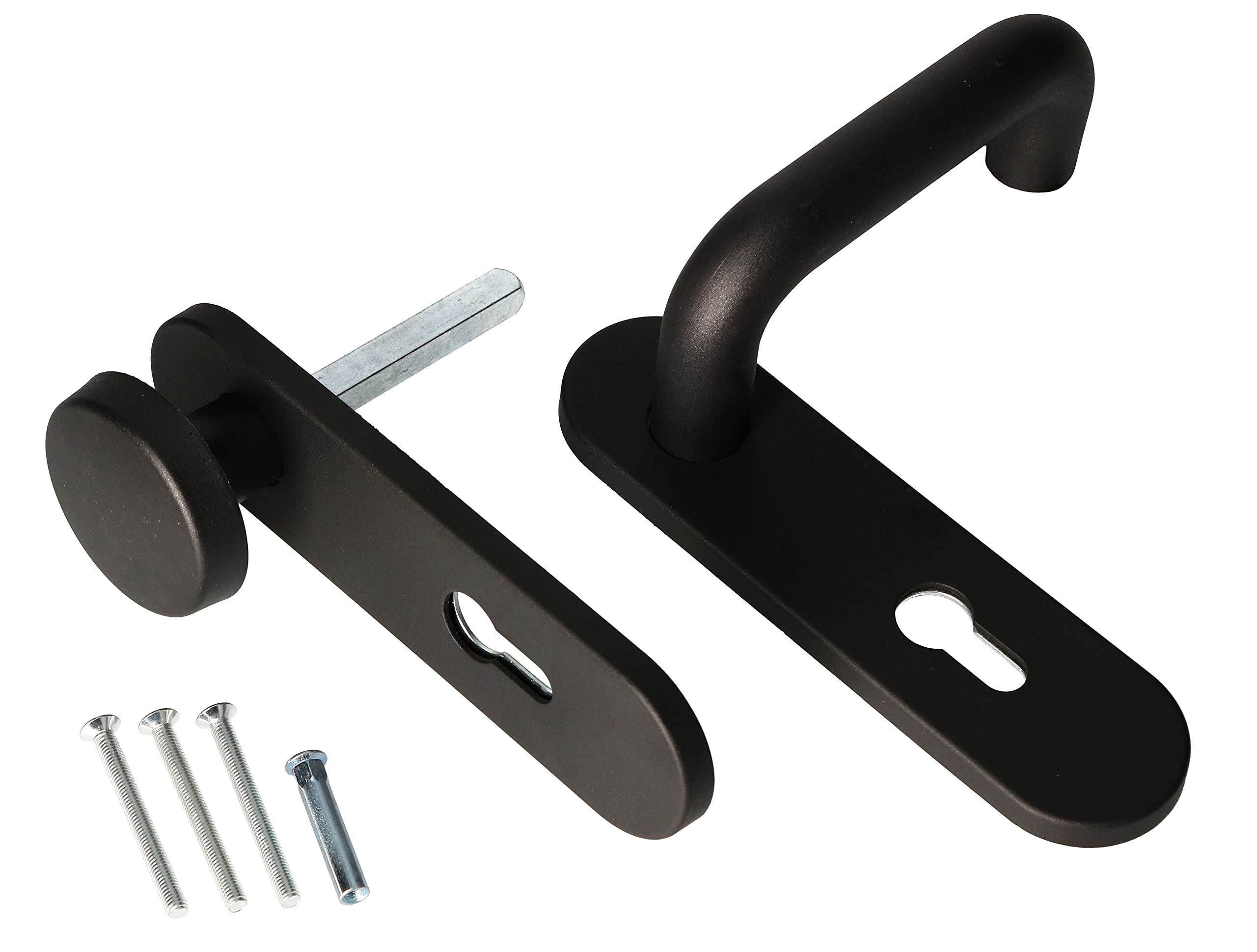 KOTARBAU® Door Fitting for Fire Doors 72mm - Internal Handle and Exterior Knob