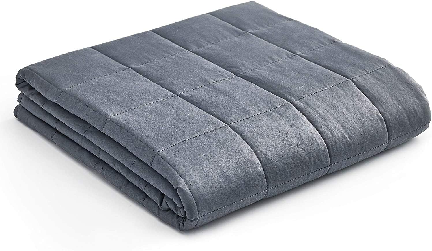 YnM Weighted Blanket (15 lbs, 48''x72'', Twin Size) for People Weigh